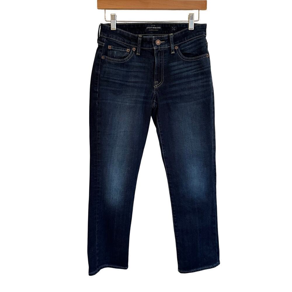Lucky Brand Sweet Crop Jeans sz 2 (26) Dark Wash Cropped Jeans